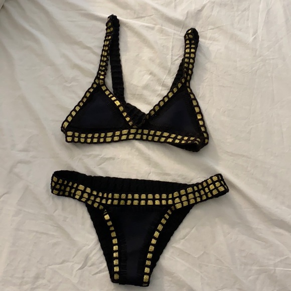 KIINI black gold bikini set in S